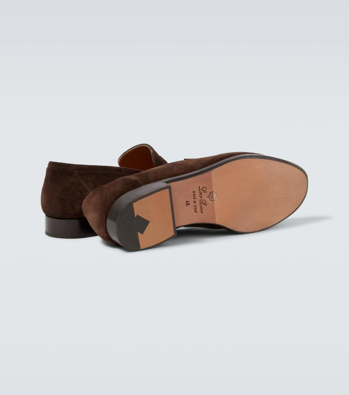 Loro Piana Sergio suede penny loafers