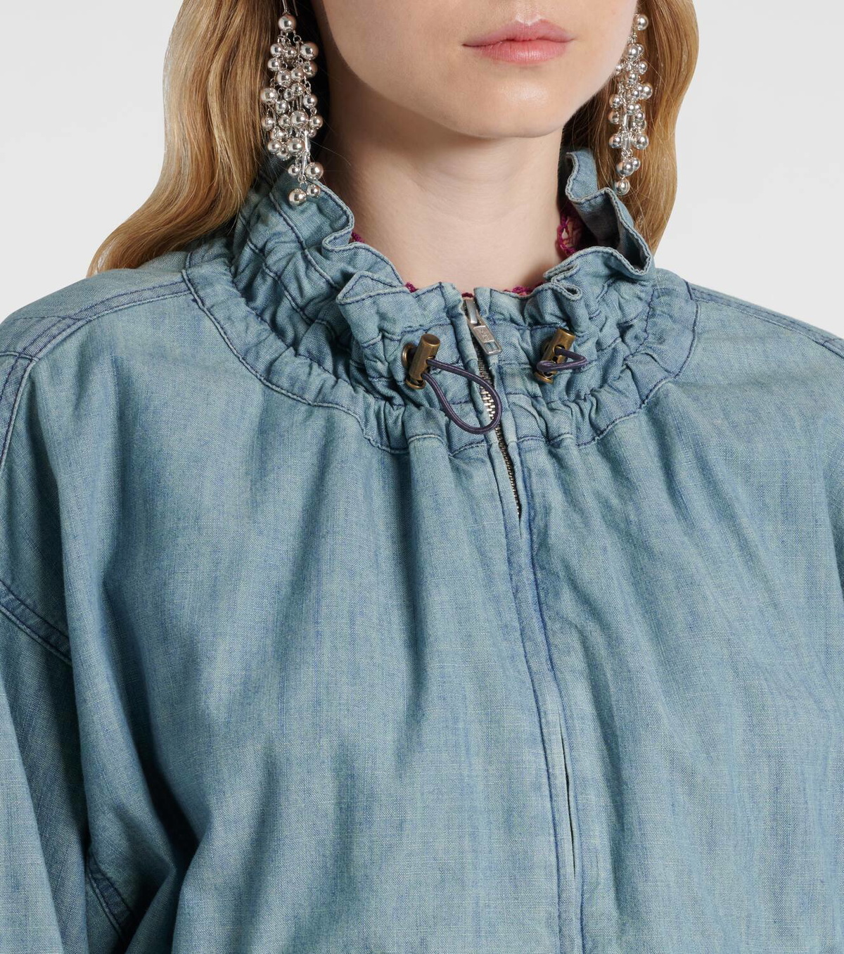 Marant Etoile Plume chambray bomber jacket