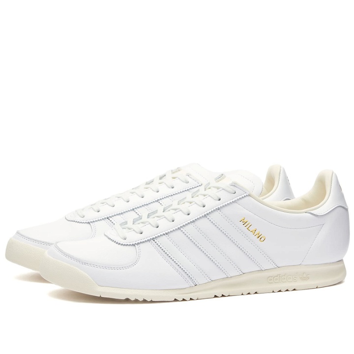 Photo: END. x adidas MIG 'Milano' Sneakers in Ftw White/Cream
