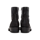 Acne Studios Black and White Leather Boots