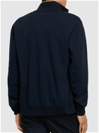 BRIONI Zipped Stretch Cotton Sweatshirt