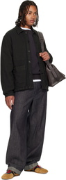 visvim Black Travail Coverall Moleskin DMGD Jacket