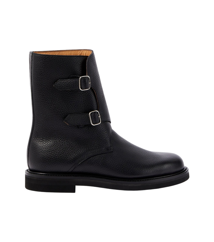 Photo: Auralee Leather biker boots