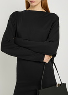 Jacquemus La Robe Mistral Cowl-back Woven Mini Dress Black