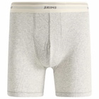 SKIMS Men's Classic Cotton 5" Boxer Brief in Light Heather Grey
