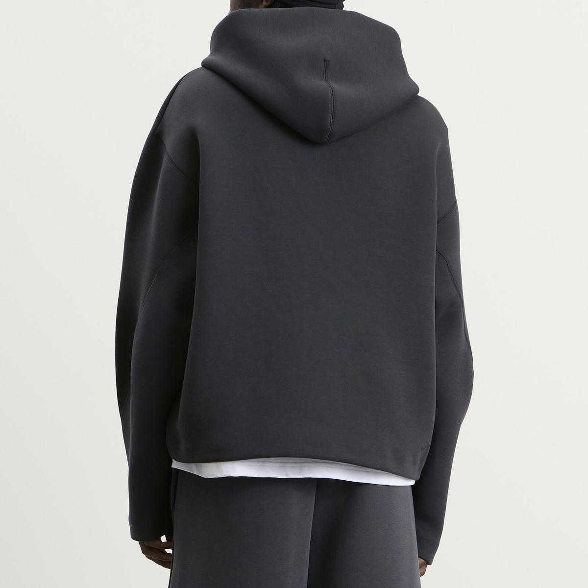Nike Men's Tech Pullover Hoodie in Anthracite/Black