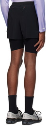 Soar Running Black Dual Shorts