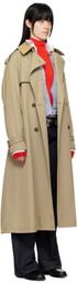 AURALEE Beige Light Wool Max Trench Coat