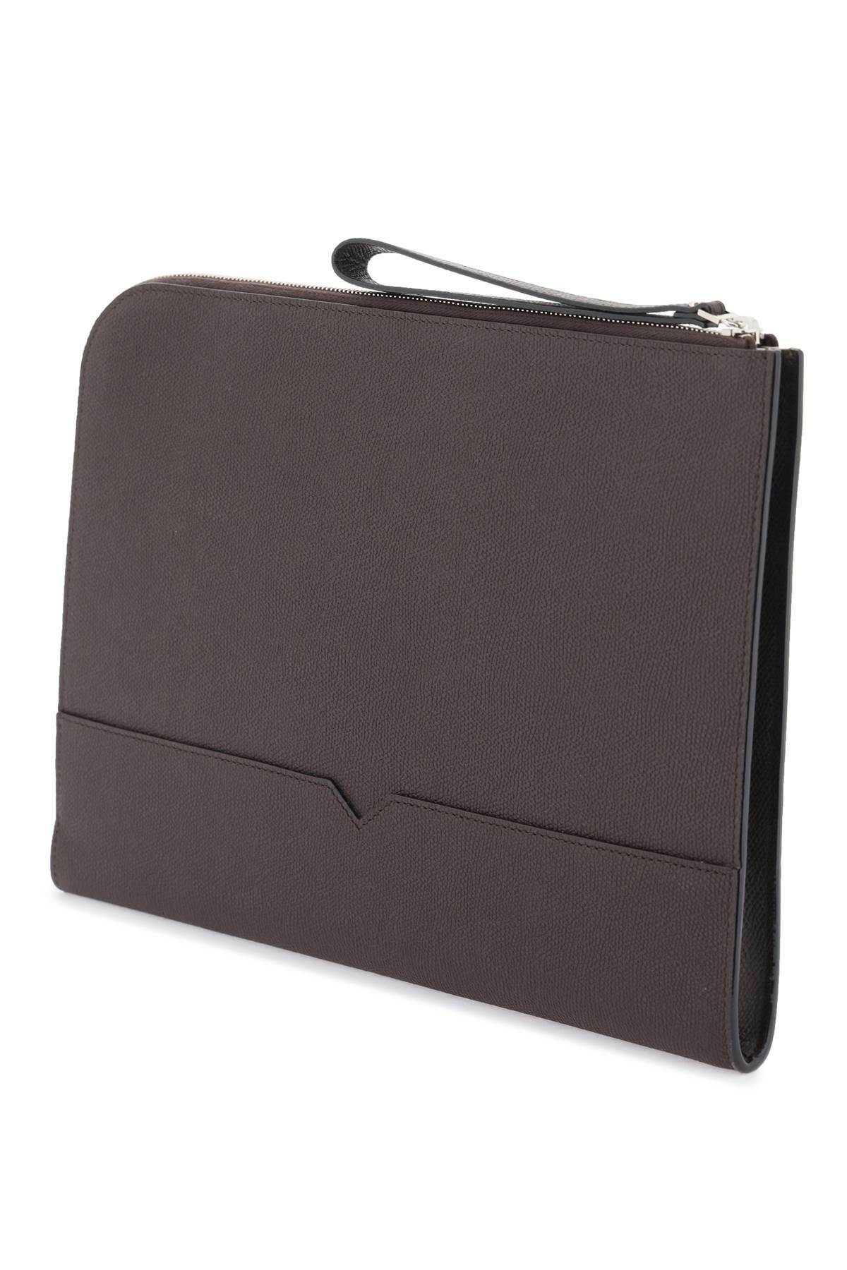 VALEXTRA leather document holder Brown