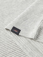 Faherty - Surf Waffle-Knit Cotton-Blend Henley T-Shirt - Gray