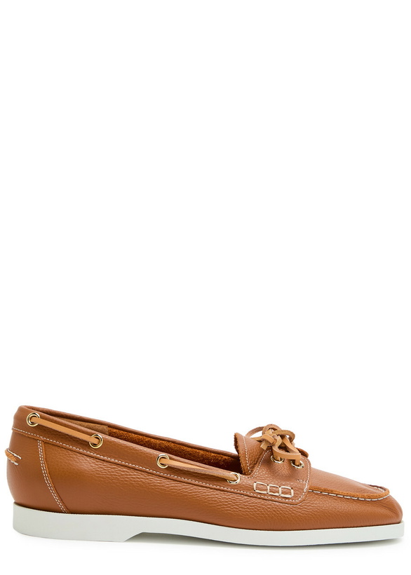 Photo: Atp Atelier Nesso Grained Leather Loafers Brown