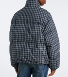 Miu Miu Reversible checked cotton flannel down jacket