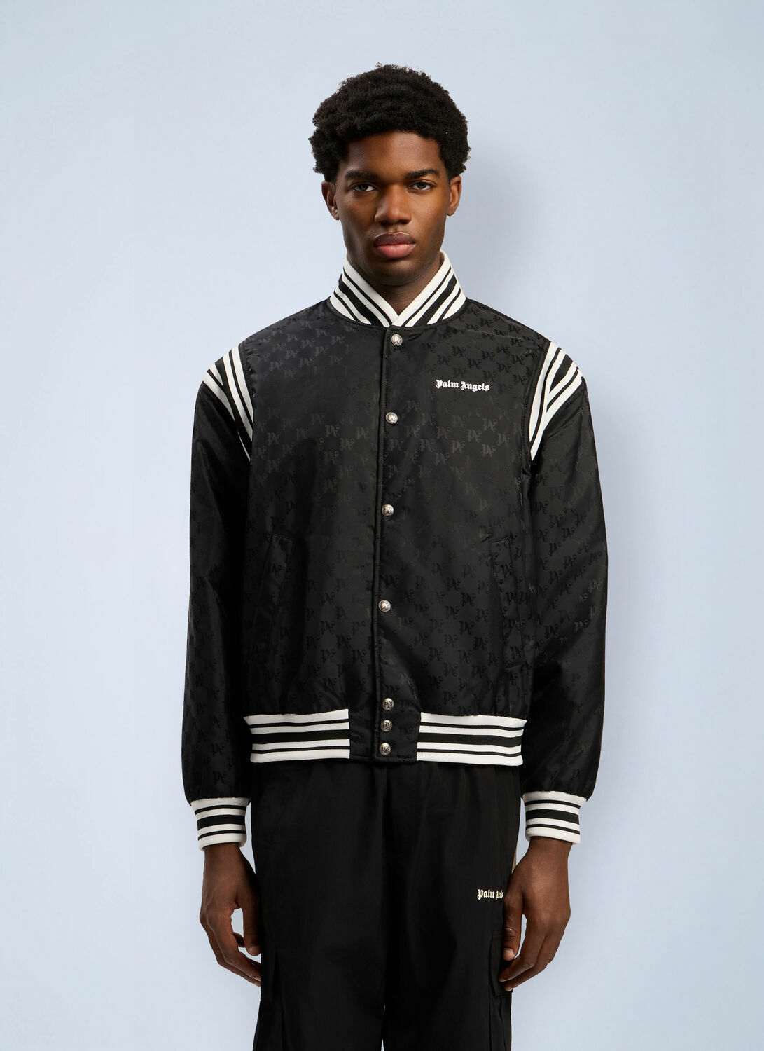Palm Angels Monogram Jacquard Bomber Jacket