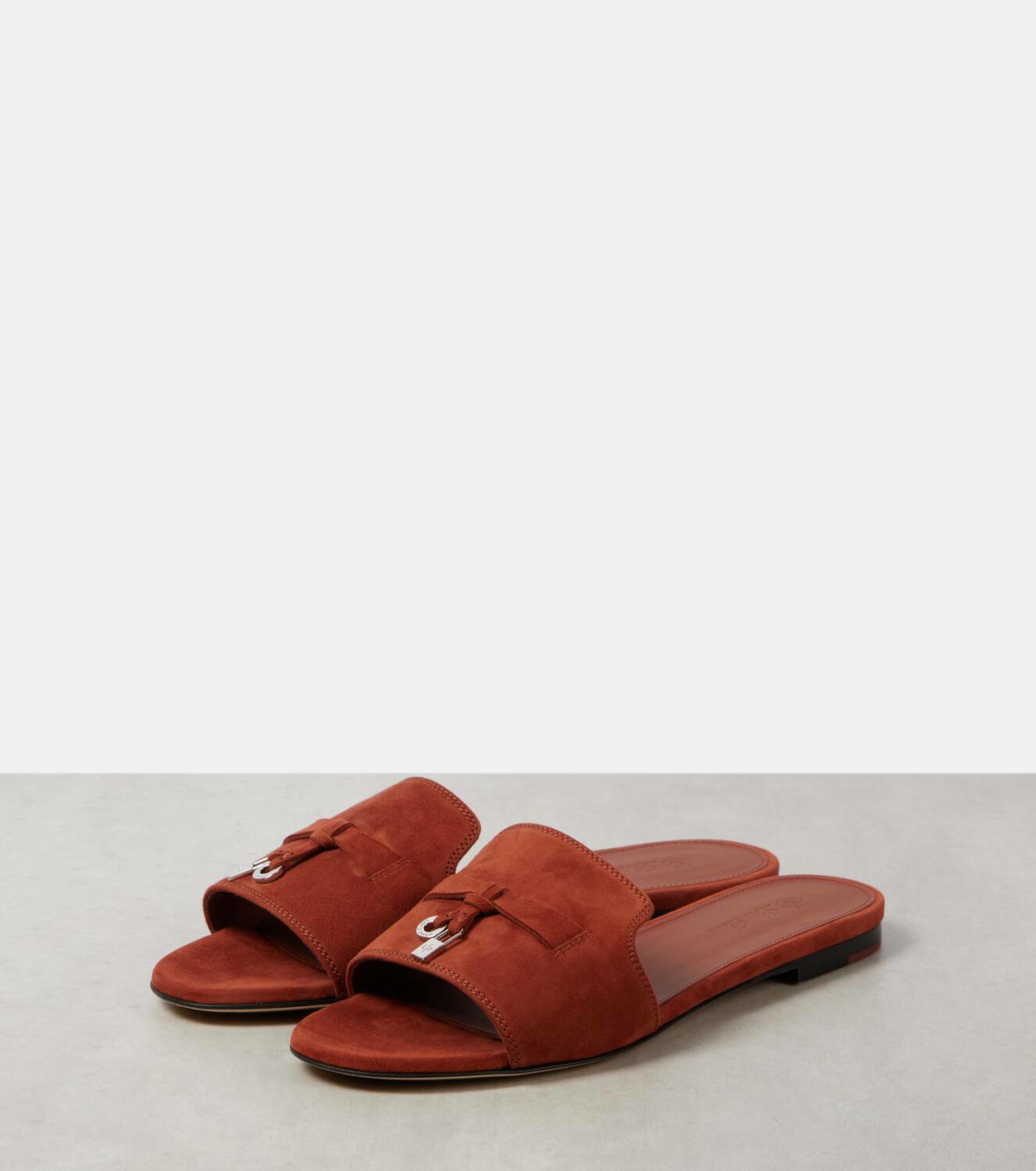 Loro Piana Summer Charms suede sandals