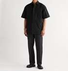 JACQUEMUS - Moisson Oversized Floral-Print Cotton and Linen-Blend Shirt - Black