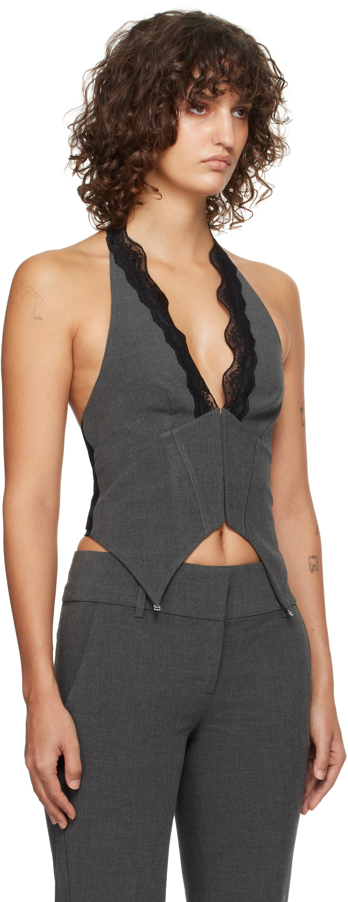 BEC + BRIDGE Gray Naida Halter Top