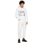 Valentino White Roman Sketches Hoodie