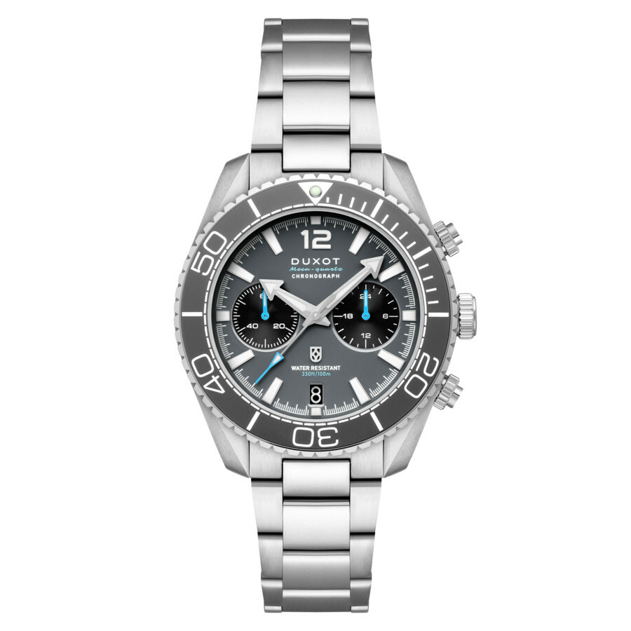 Duxot Tiburon Chronograph Quartz Grey Dial Mens Watch DX-2062-11