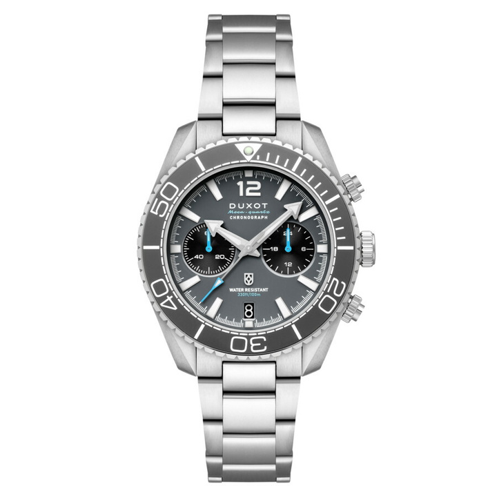 Photo: Duxot Tiburon Chronograph Quartz Grey Dial Mens Watch DX-2062-11