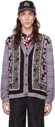 Anna Sui SSENSE Exclusive Purple Cardigan