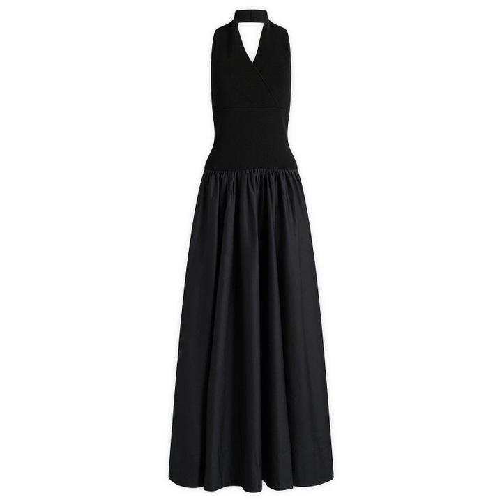 Photo: ST. Agni Women's Knit Halter Backless Dress in Black