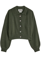 Crush Cashmere Lennon Cashmere Cardigan Dark Green
