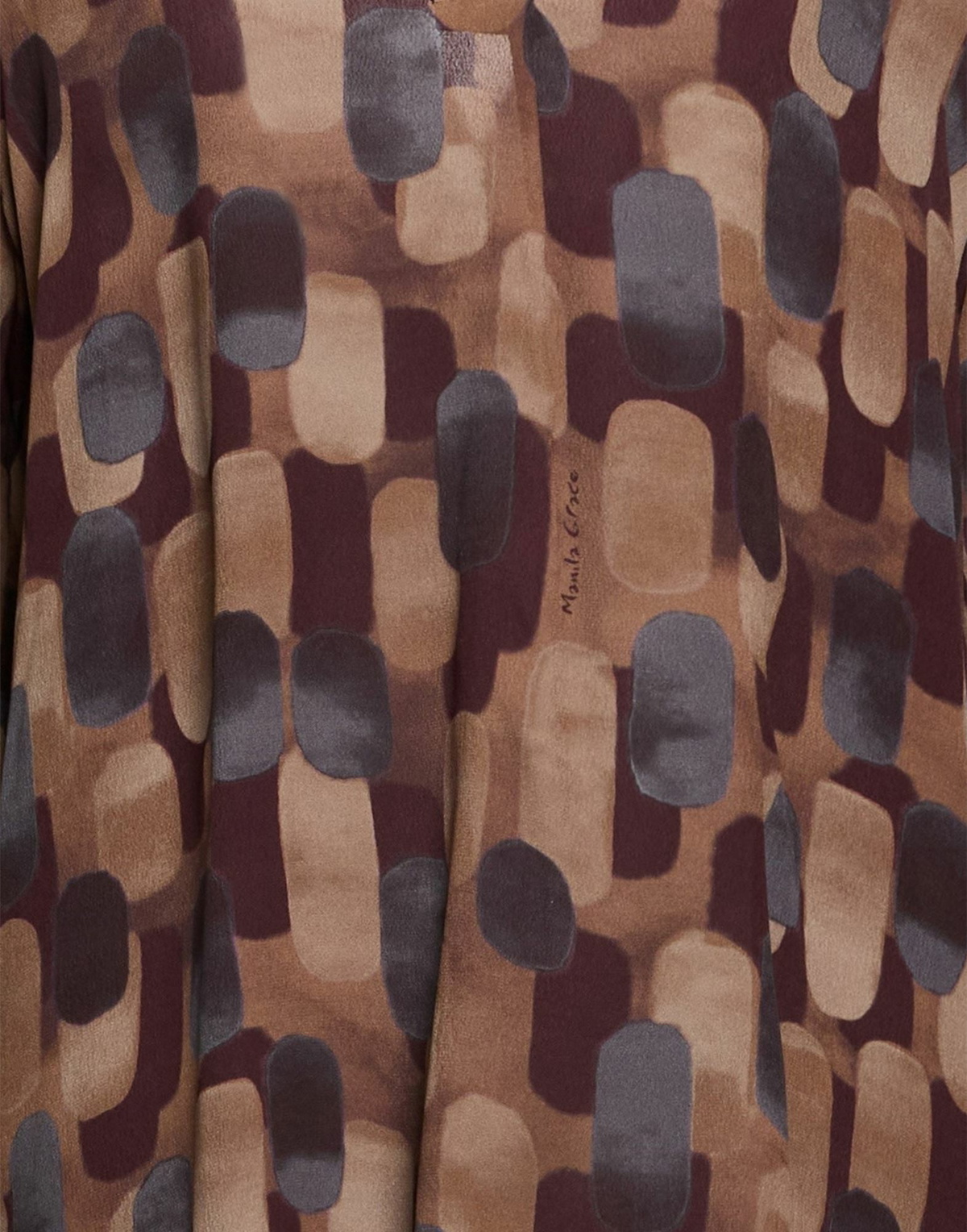Manila Grace Womens Top in Brown