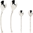 Alighieri Silver 'The Totemic Devotion' Dessert Spoons, 4 pcs