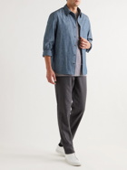 Private White V.C. - Easy Button-Down Collar Cotton-Chambray Shirt - Blue