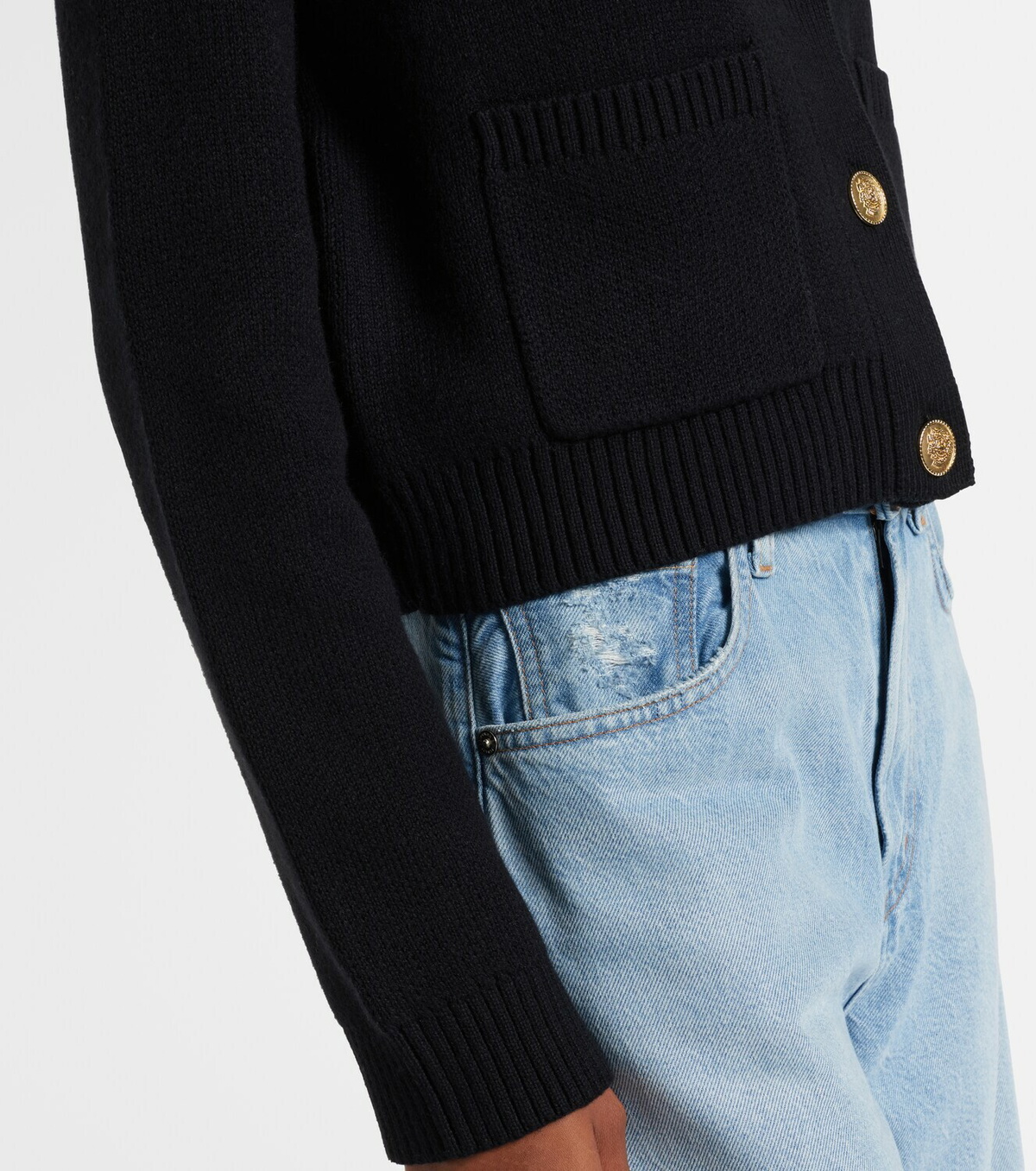 Velvet Mahal cotton and cashmere cardigan