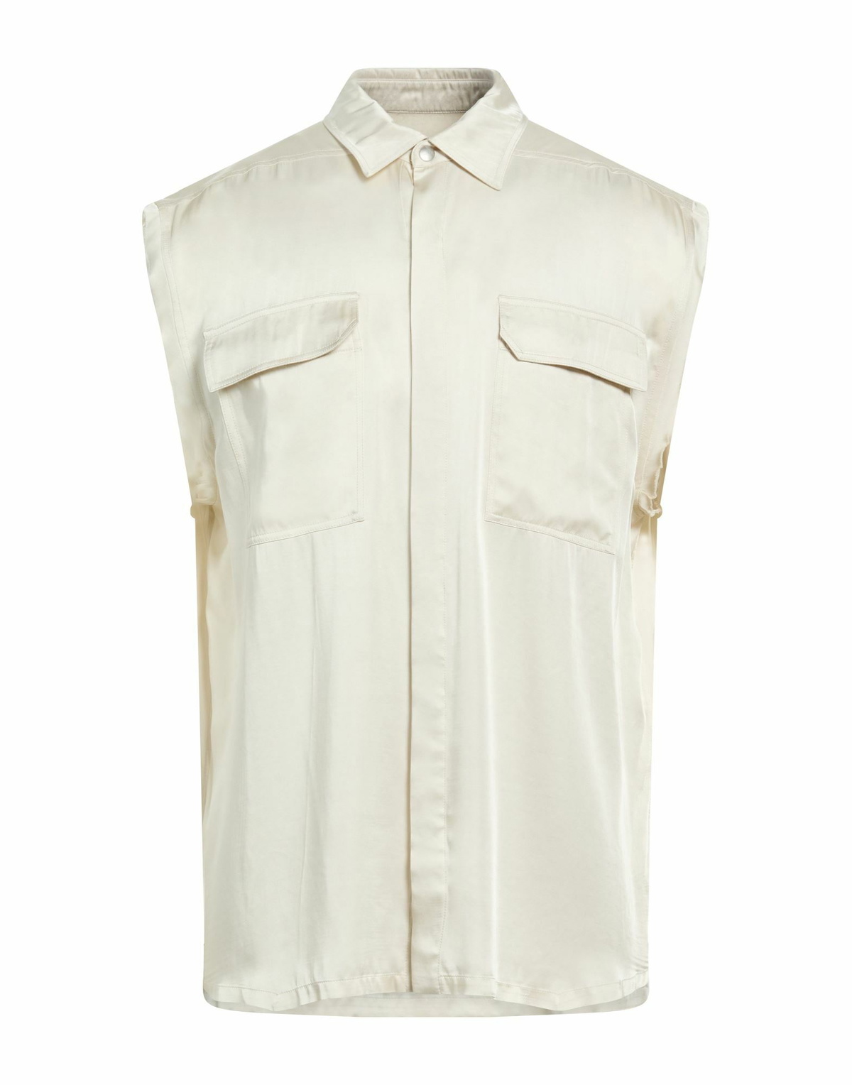 Rick Owens Mens Shirt Cream