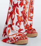 Dolce&Gabbana Majolica wide-leg pants