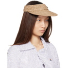 Vivienne Westwood Beige Raffia Visor