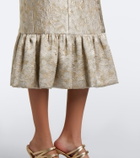 Markarian Ruffled jacquard corset dress