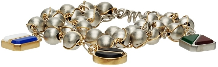 Photo: Maison Margiela Silver & Gold Beaded Bracelet