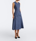 Carolina Herrera Linen, wool, silk, and cashmere vest