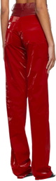 Maximilian Davis Red Spain Jeans
