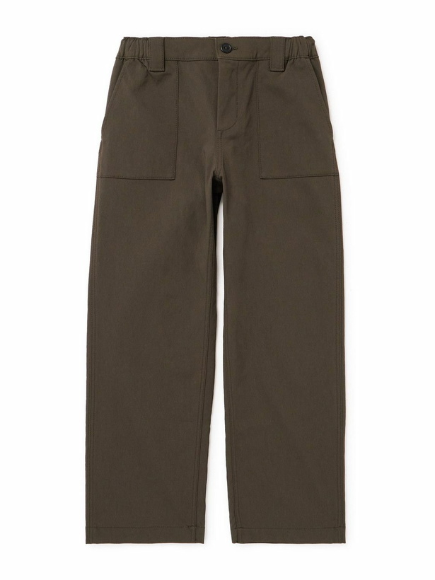 Photo: ARKET Kids - Eddie Fatigue Stretch Recycled Canvas Trousers - Green