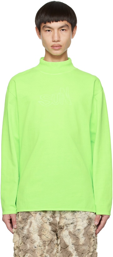 Photo: ERL Green 'Sun' Long Sleeve T-Shirt