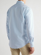 Sid Mashburn - Striped Cotton Oxford Western Shirt - Blue