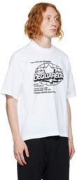 Dsquared2 White Horizon Football T-Shirt