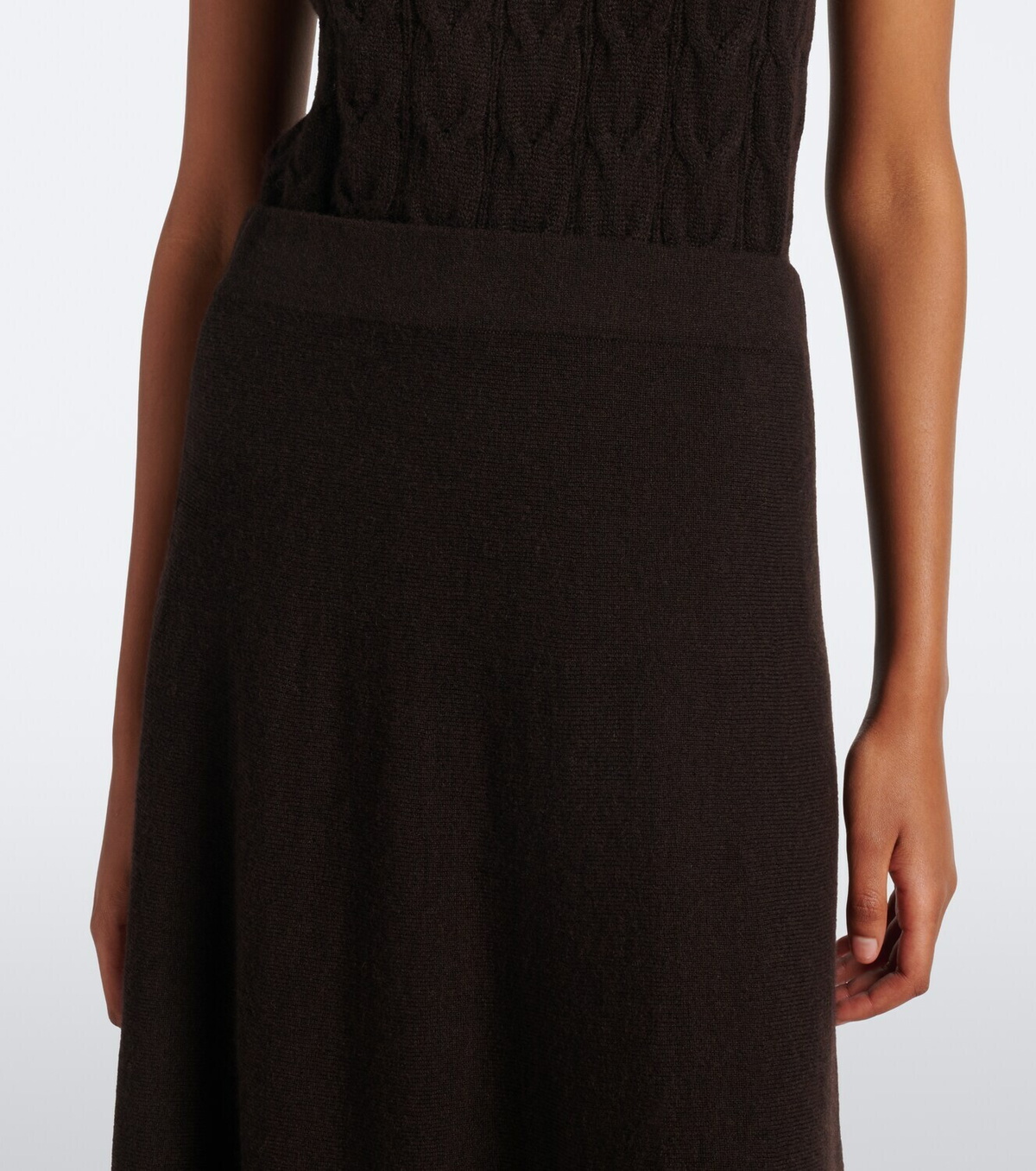 Lisa Yang Torie cashmere midi skirt
