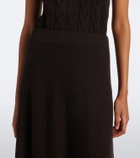 Lisa Yang Torie cashmere midi skirt