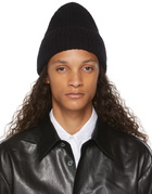 Acne Studios Black Ribbed Beanie