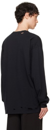 doublet Black With 'My Friend' Long Sleeve T-Shirt