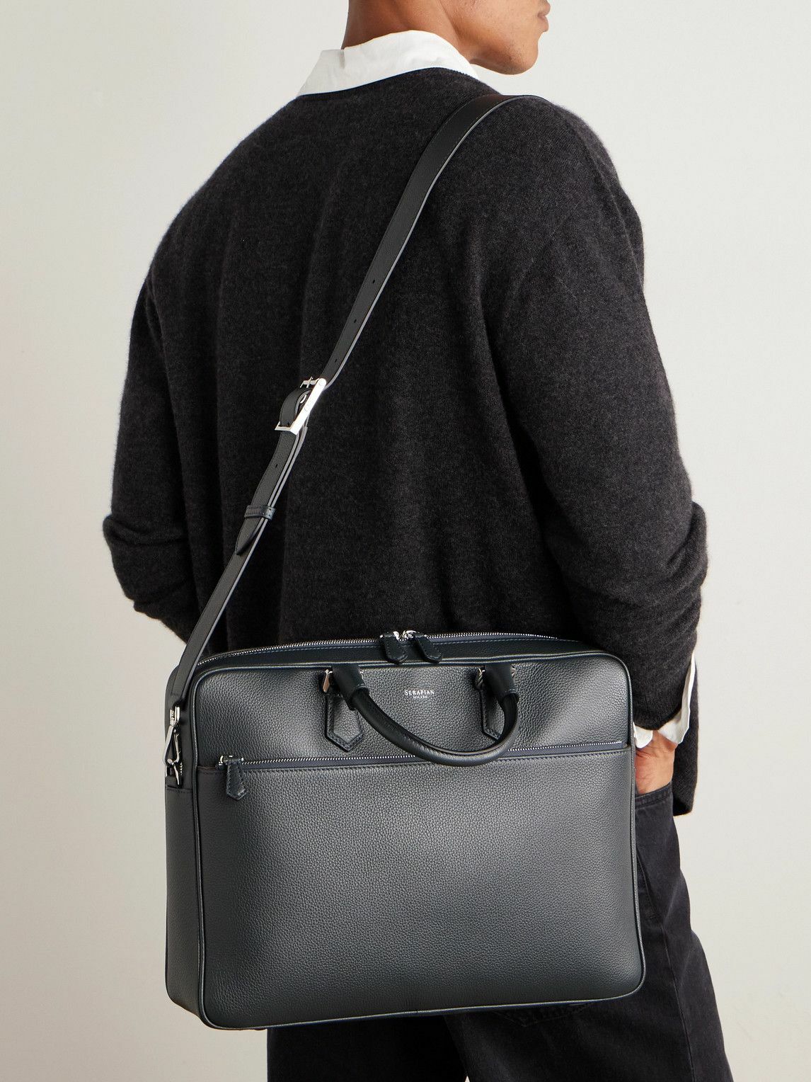 Serapian - Cachemire Full-Grain Leather Briefcase