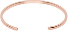 Maison Margiela Rose Gold Logo Cuff Bracelet