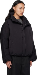 FUMITO GANRYU Black Constructive Stealth Down Jacket