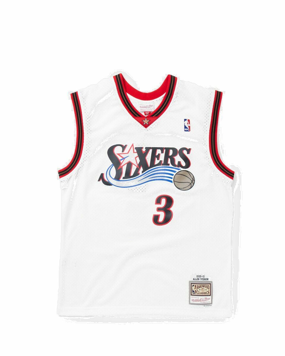 Photo: Mitchell & Ness Nba Swingman Jersey Philadelphia 76ers Home 2000 01 Allen Iverson #3 White - Mens - Jerseys