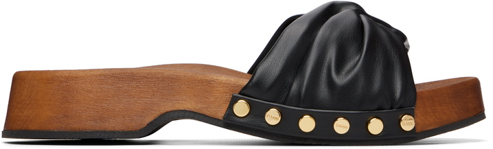 Photo: GANNI Black Tia Fairy Clog Sandals